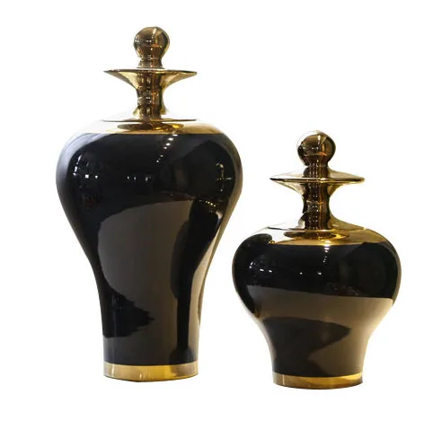 European New Design Ceramic Ginger Jar decoration vase home decors Customized Jingdezhen Ceramic Vases