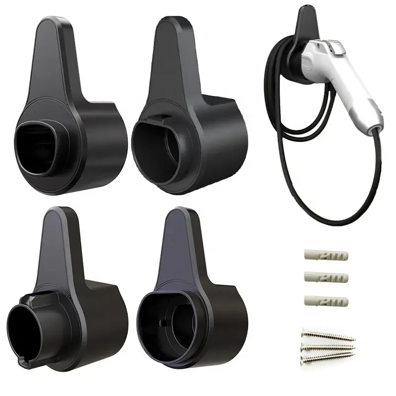 EV Charger Holder Wall Connector Holster Electric car Cable Organizer Nozzle Dock Mount for Tesla Type 2 GBT J1772 EVSE Charging