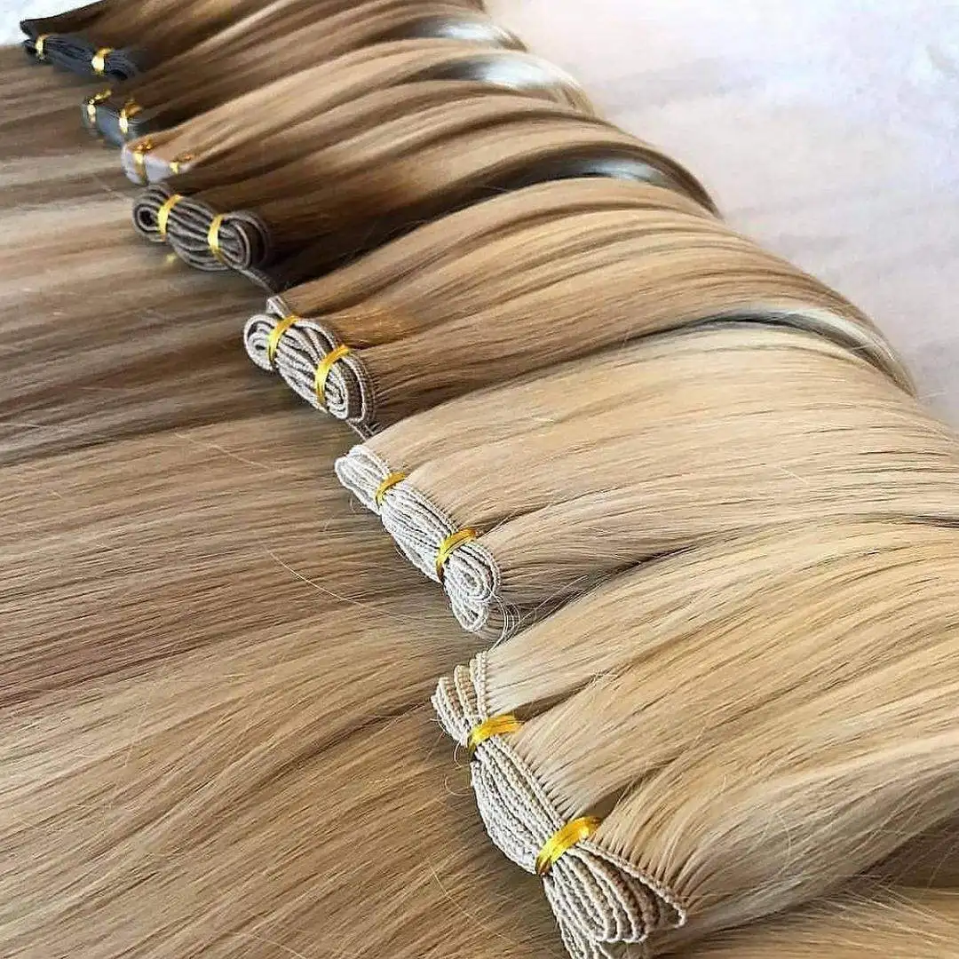 Popular New Genius Weft Hair Extension Remy Hair Weft Super Thin Cuticle Intact Genius Weft