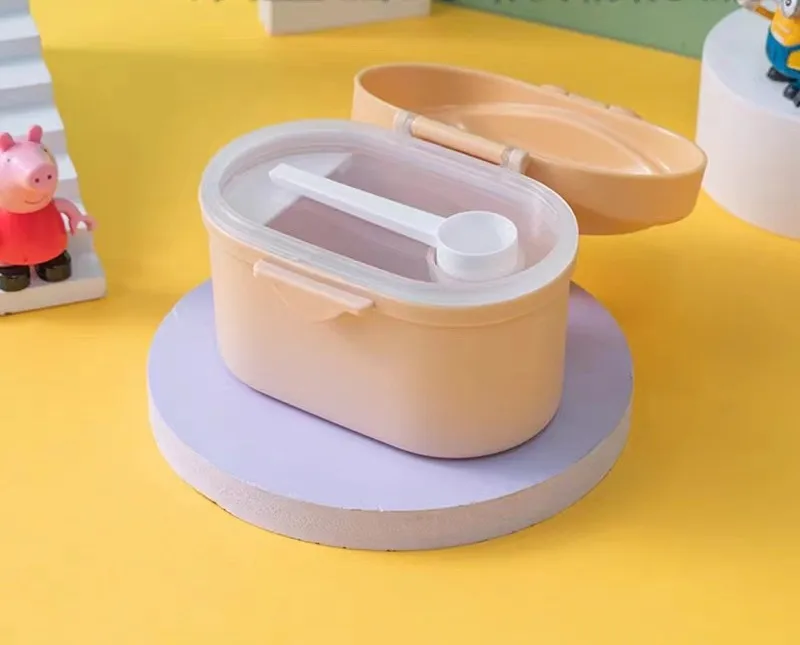 Baby Formula Milk Storage Infants Portable Milk Powder Dispenser Food Container Feeding Box for Kids Food PP Case