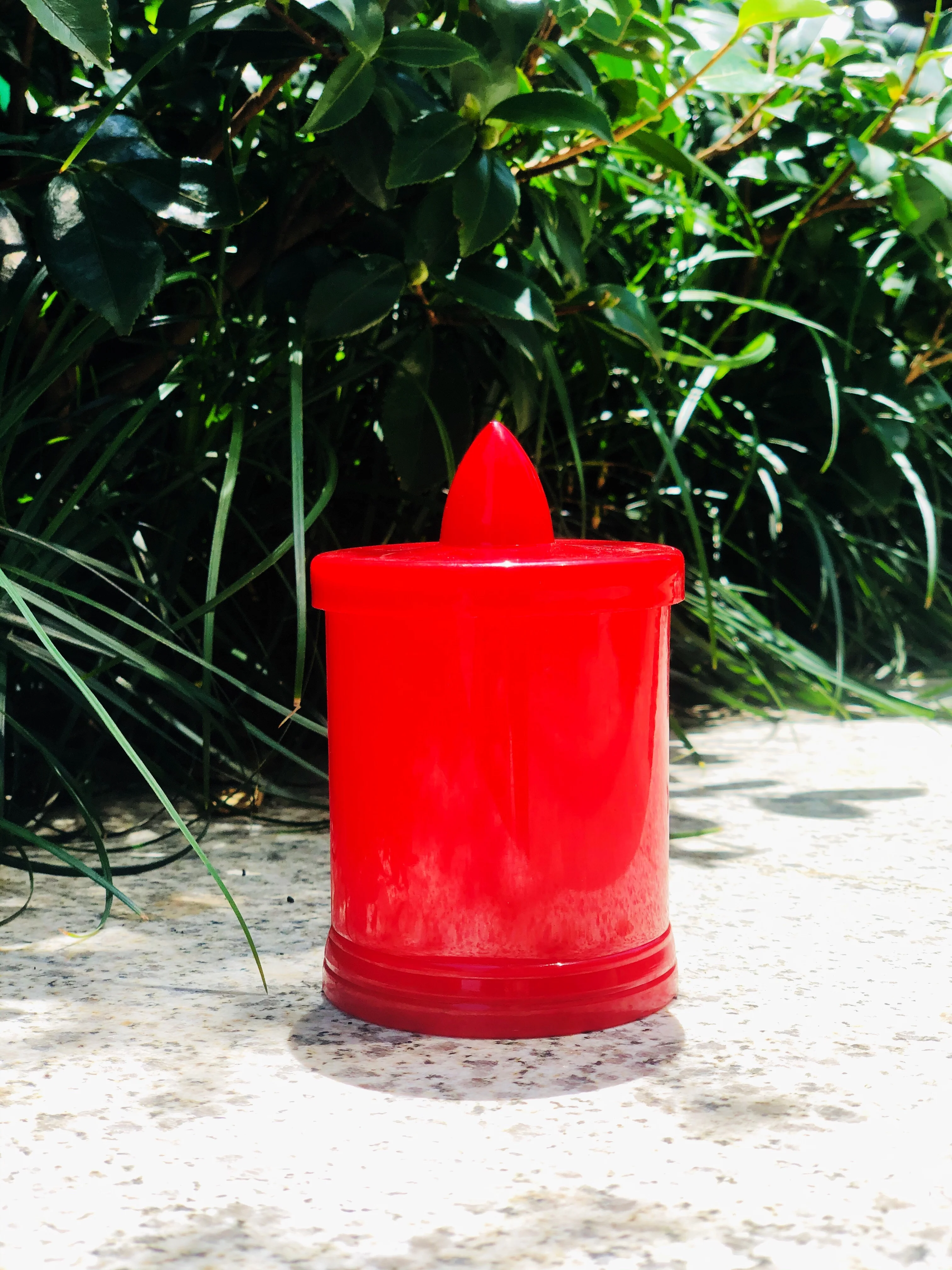Funeral Ritual Memorial Church Holders Wholesale Battery Mini Led Candle Lanterns Grave for Cemetery