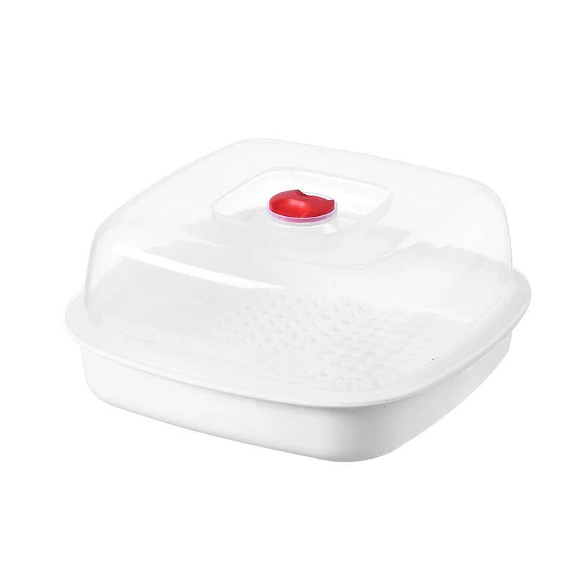 
round steamer Microwave Vegetable Steamer Pasta Rice Fish Steaming Pot 