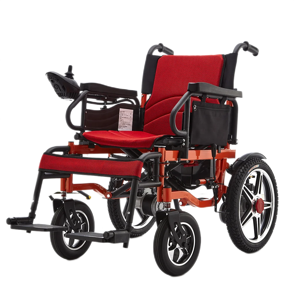 High quality Power Foldable Folding Lightweight wheel chair for elderly 500W Motor Electric Wheelchairs