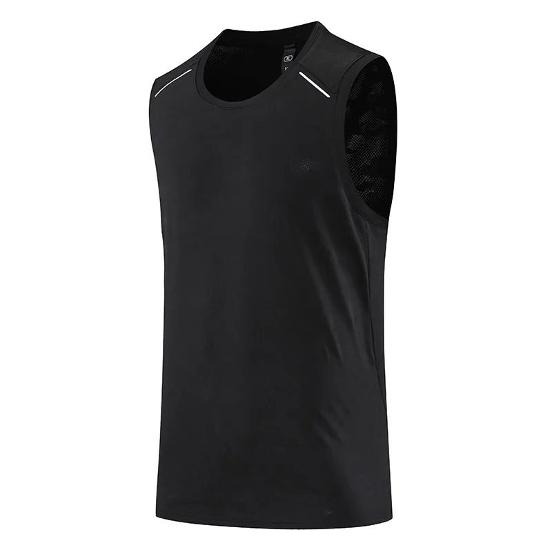 Custom Logo Men Running Sleeveless Singlet Underwear Veste Sport Homme Men Polyester Tank Top Gym Clothing Men