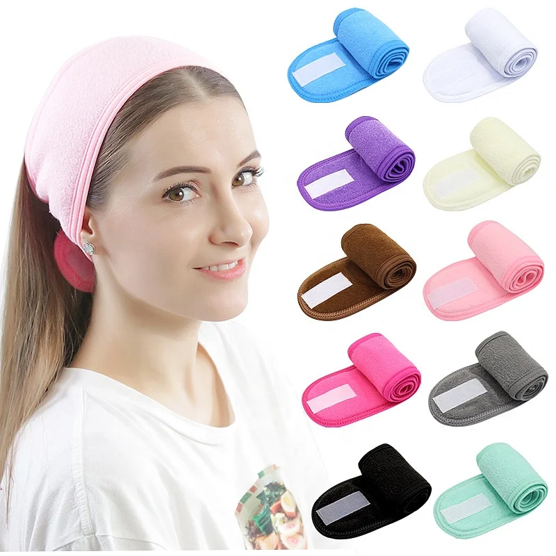 Custom Logo Yoga Hair Band Bath Wash Face Cosmetic Skincare Facial Makeup Spa Headbands for Women