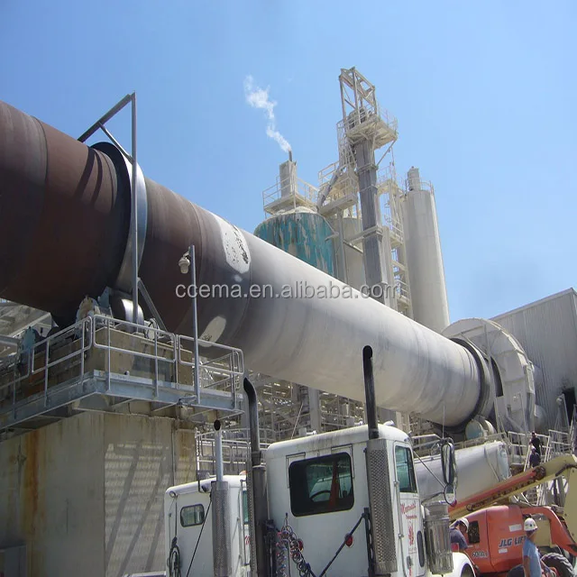 Active limestone processing plant rotary kiln