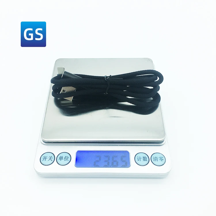 Factory Wholesale USB Type C Car Game 90 Degrees Charging Cable Cotton USB Charger Type C Wall Charger Cable