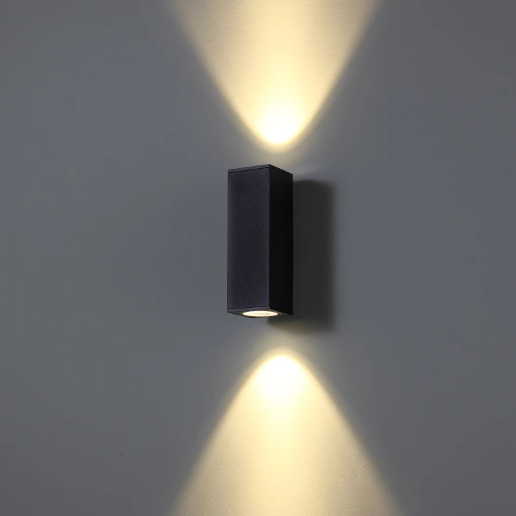 Modern Style 6W Black Down Lighting IP65 Outside Wall Light Led Outdoor Wall Lamps