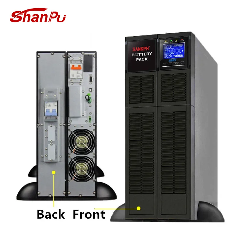 CE Approved Rack Mount UPS for Servers 6KVA Single Phase Online UPS with 60Hz Frequency 230VAC 110Vac