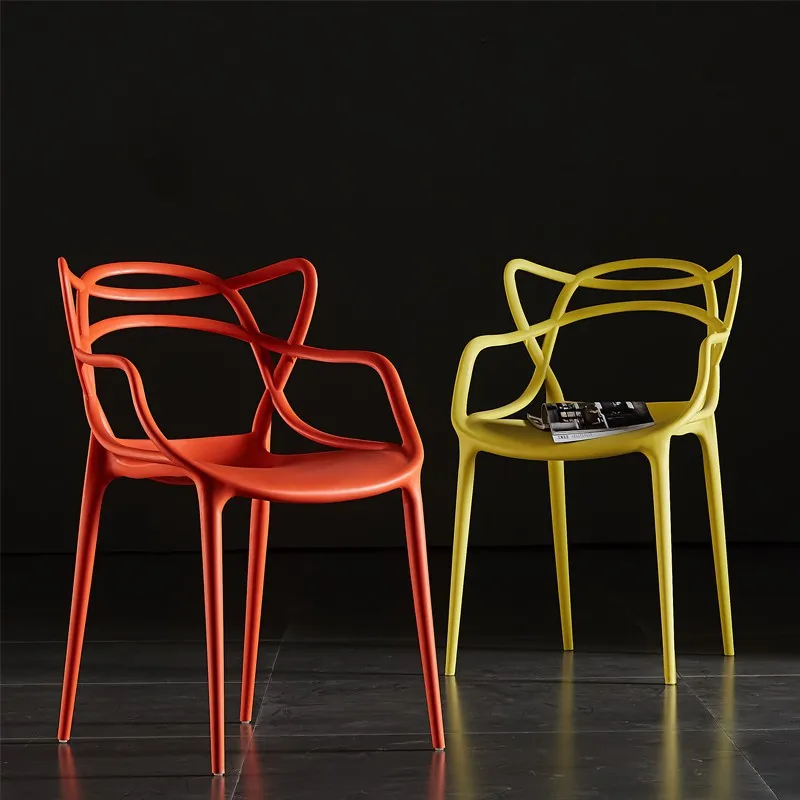 
Plastic hollow out of coffee, he contracted fashion personality cat ears chair shaped chair armrest chairs negotiations 