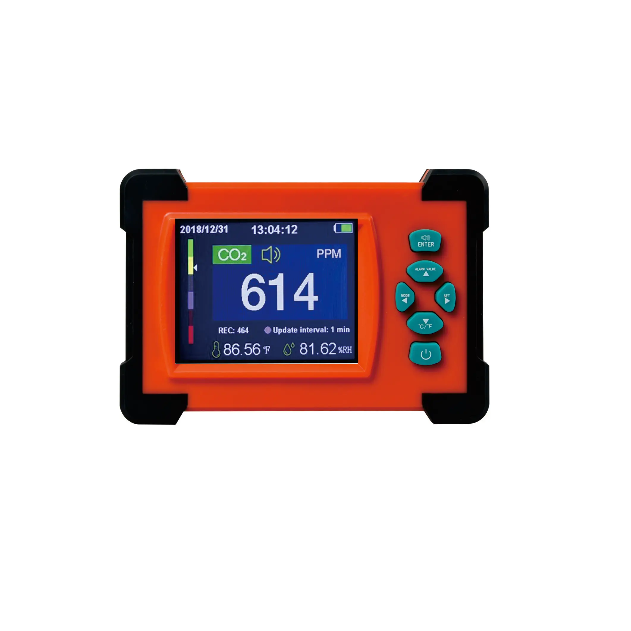 Портативный углекислотный CO2 измеритель влажности воздуха газоанализатор детектор качества CO2 воздуха монитор