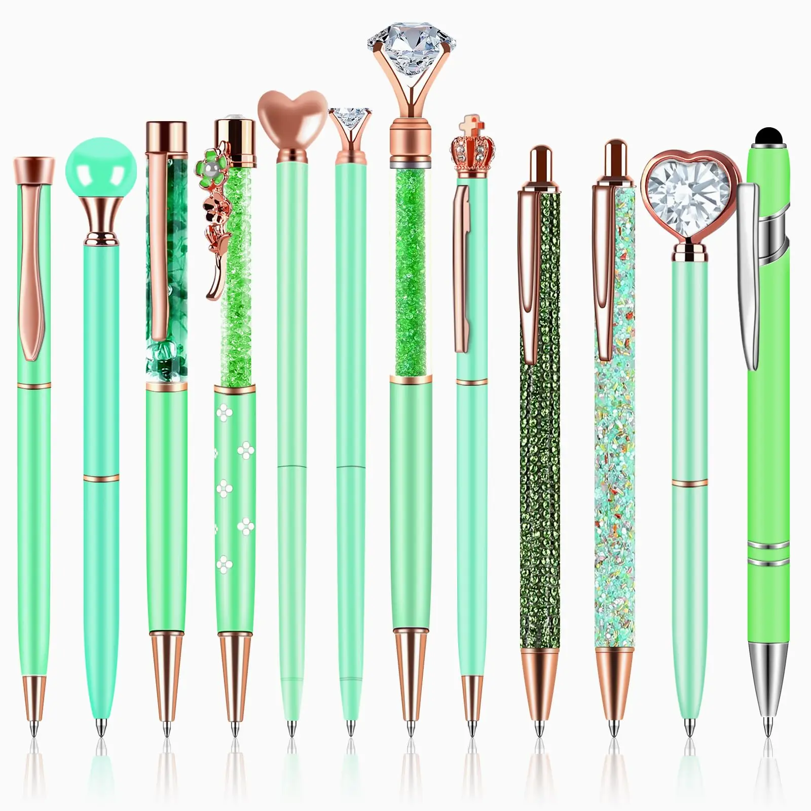 stationery supplies refill black ink Customizable metal ballpoint pens for School