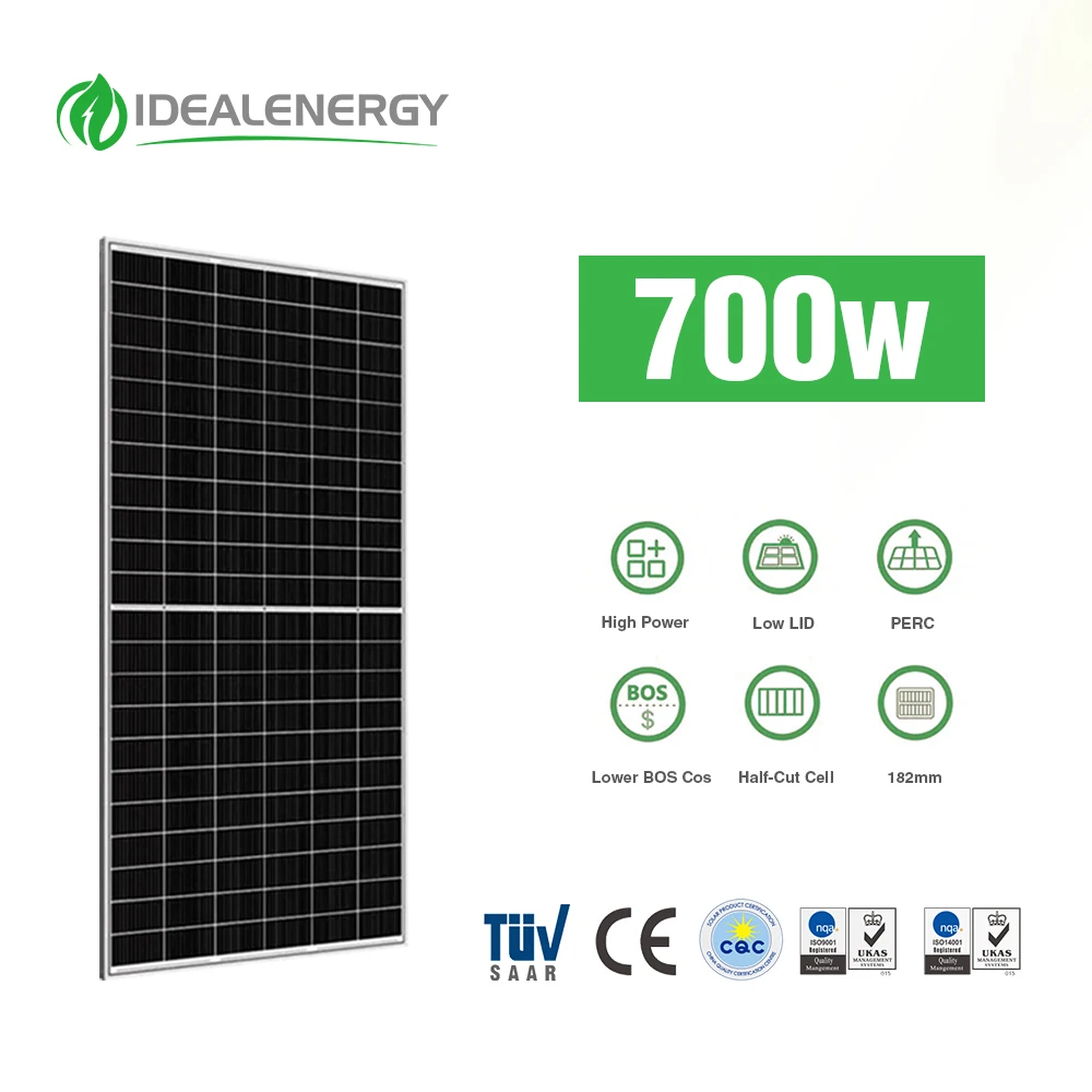 Full Black Bifacial 9bb 400 Watt 500watt 410w 440w 450w 455w 460w 480w 525w 600 Wp 700w 1000w Double Glass n Type Solar Panel