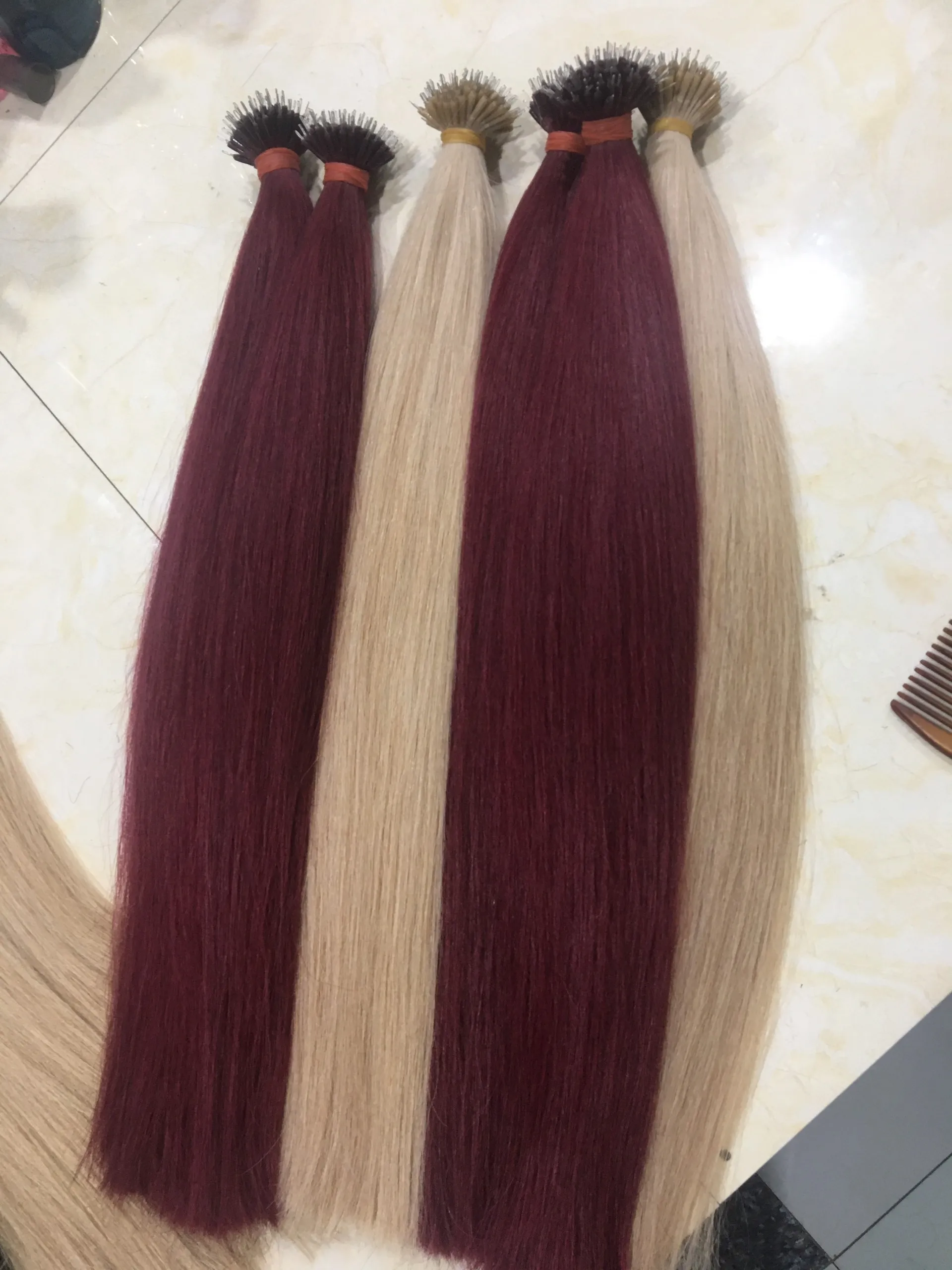 [Топ] высококачественные нано-кольца для наращивания волос необработанные натуральные волосы вьетнамские