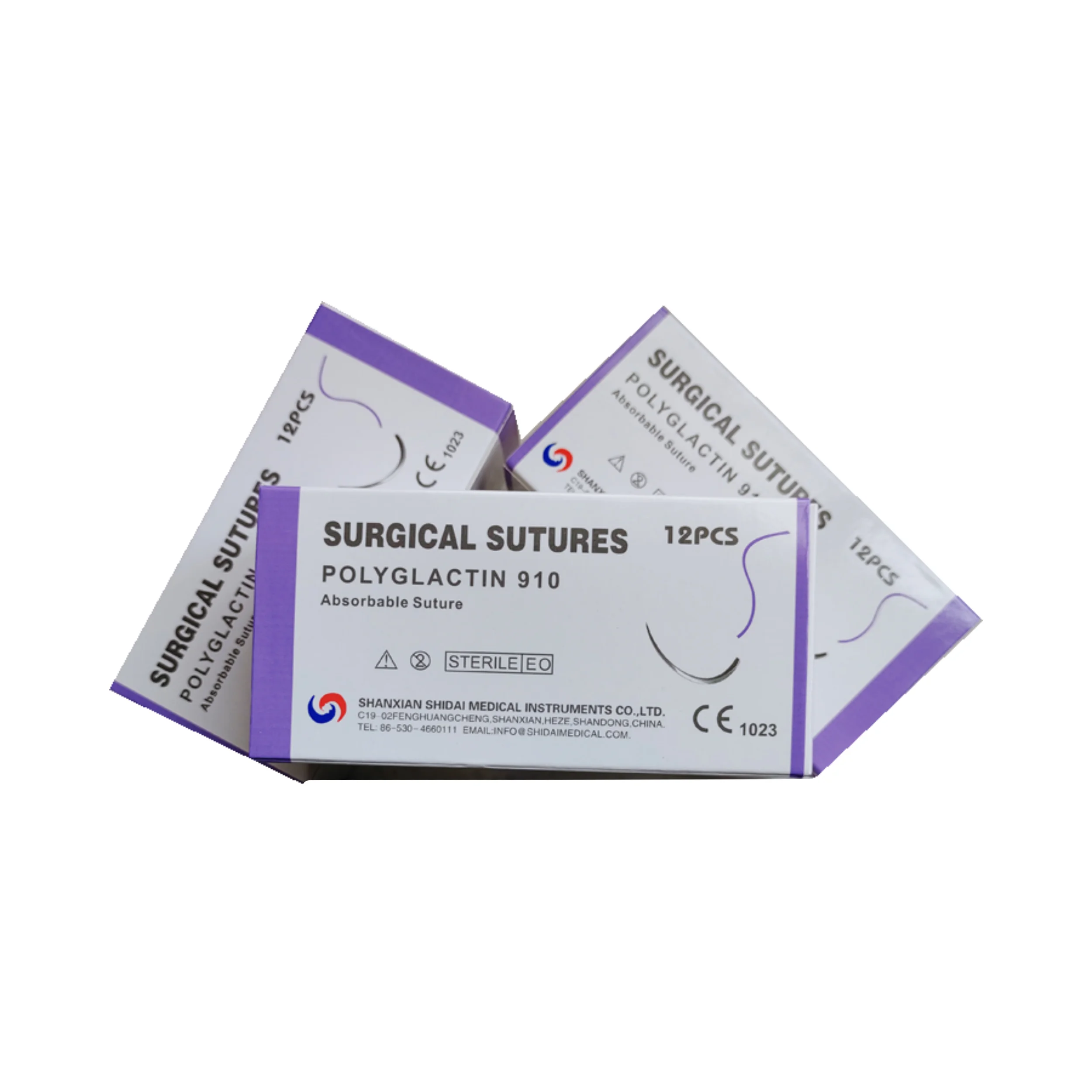 Best Seller Manufacturer Absorbable Polyglactin 910 Surgical Suture Pack