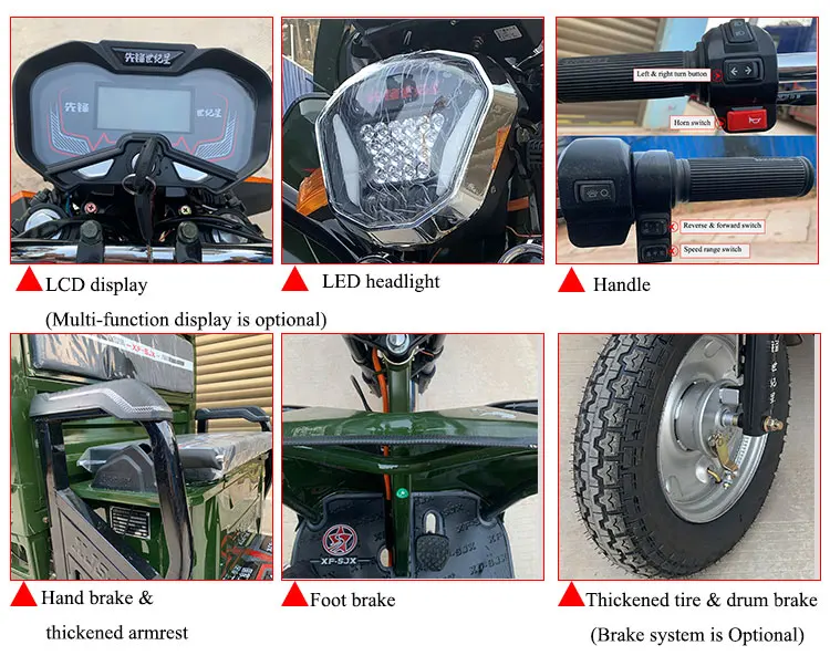 The latest Warhawk brand electric tricycle 60V, high-performance cargo tricycle travel new choice!