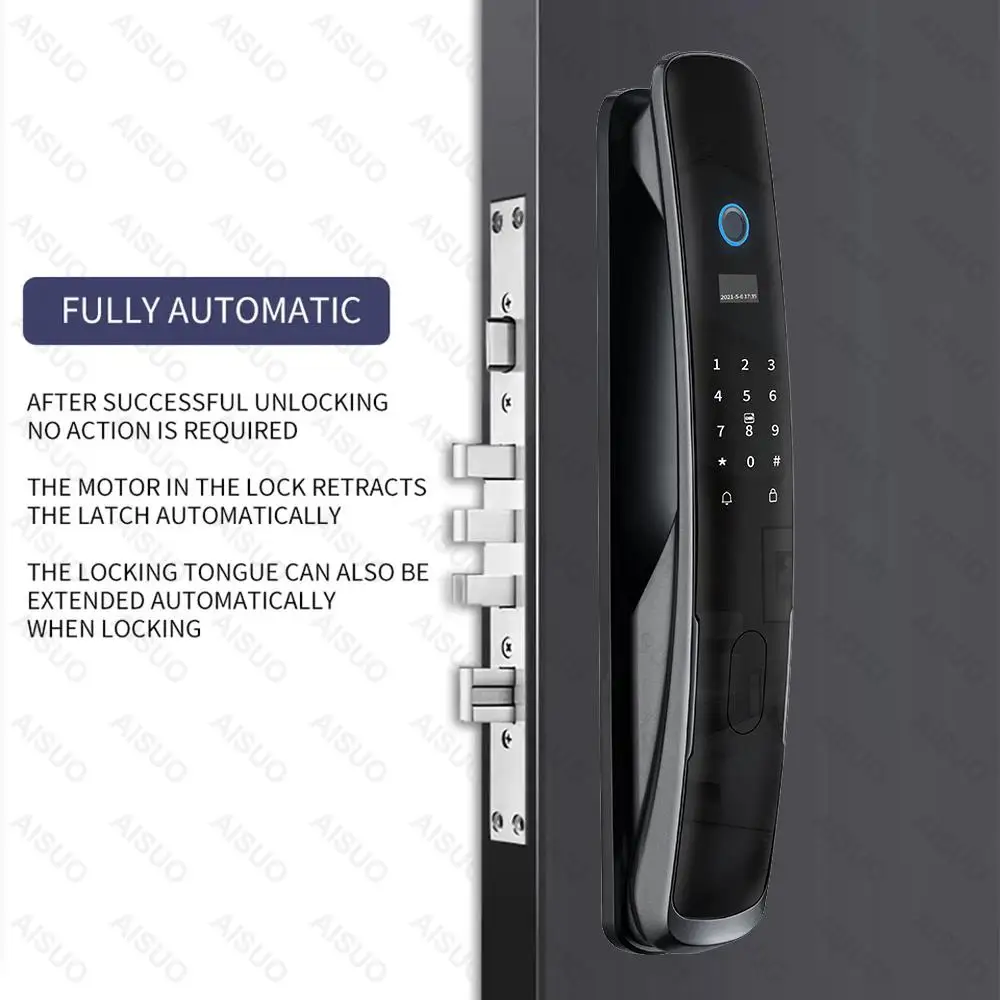 Лидер продаж, Wi-Fi-приложение, умный дверной замок с Биометрическим отпечатком пальца, Умный Замок TUYA