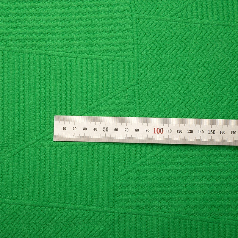 Customized Patter Color 95 Polyester 5 Spandex Knitted Soft Jacquard Hacci Fabric For Winter Sweaters knitted sweater fabric