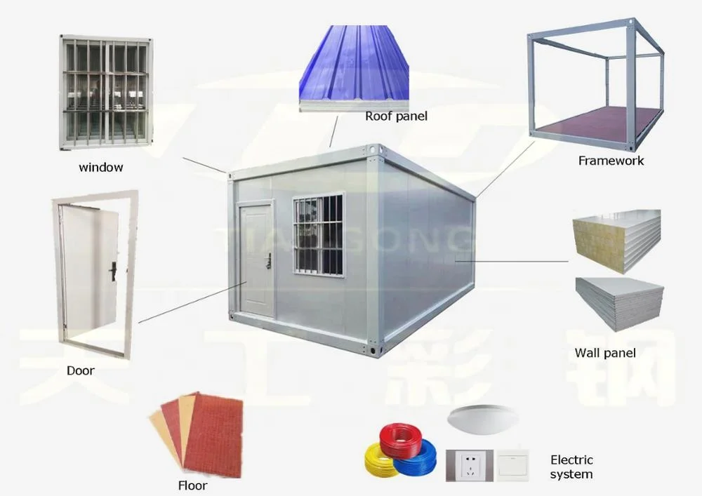 High Quality Prefabricated Building Prefab Container Dongas for Sale