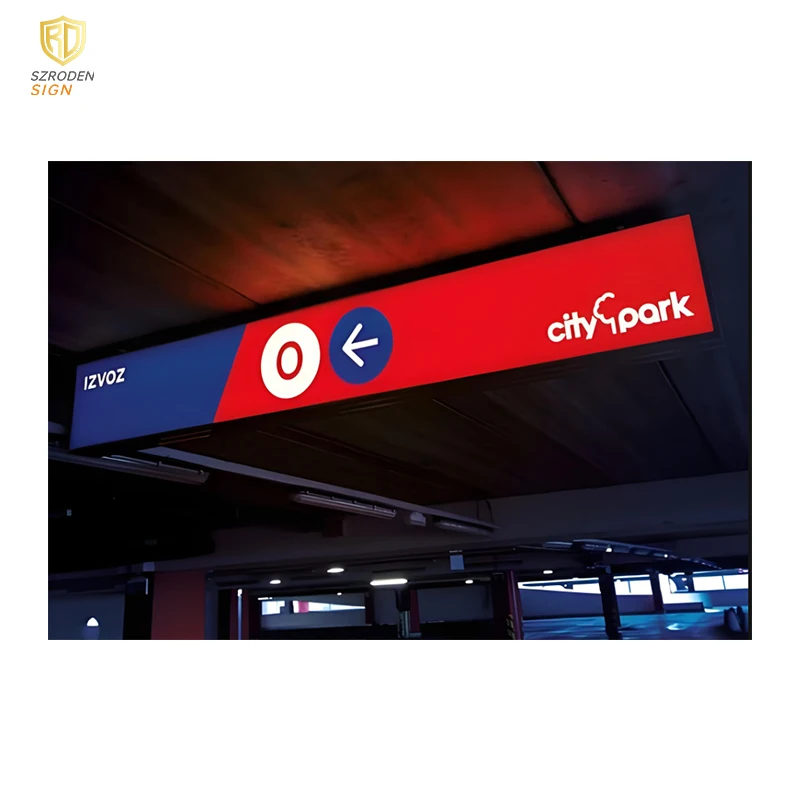 Shenroden Factory Shopping Mall Sign Use Indoor Hanging Light Box And Guide Signage