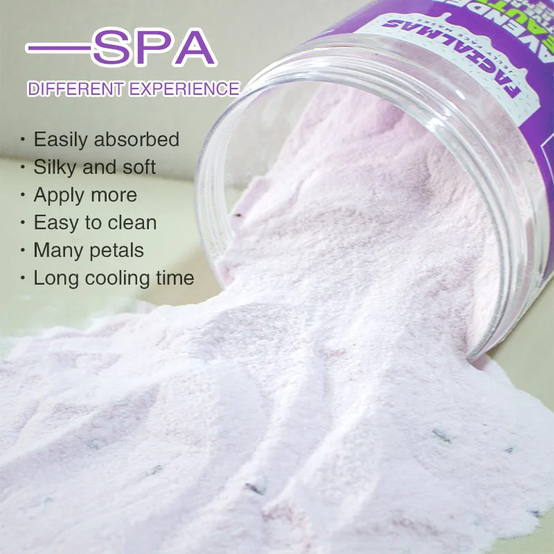 Whitening Mask Facial Powder Organic Natural lavender Clay Modeling Jelly Hydro Jelly Private Label Mask Powder