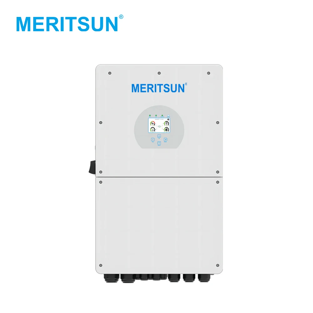 MeritSun Solar Hybrid Inverter 12kw 14kw 16kw Simplex Phase Hybrid Grid Low Voltage