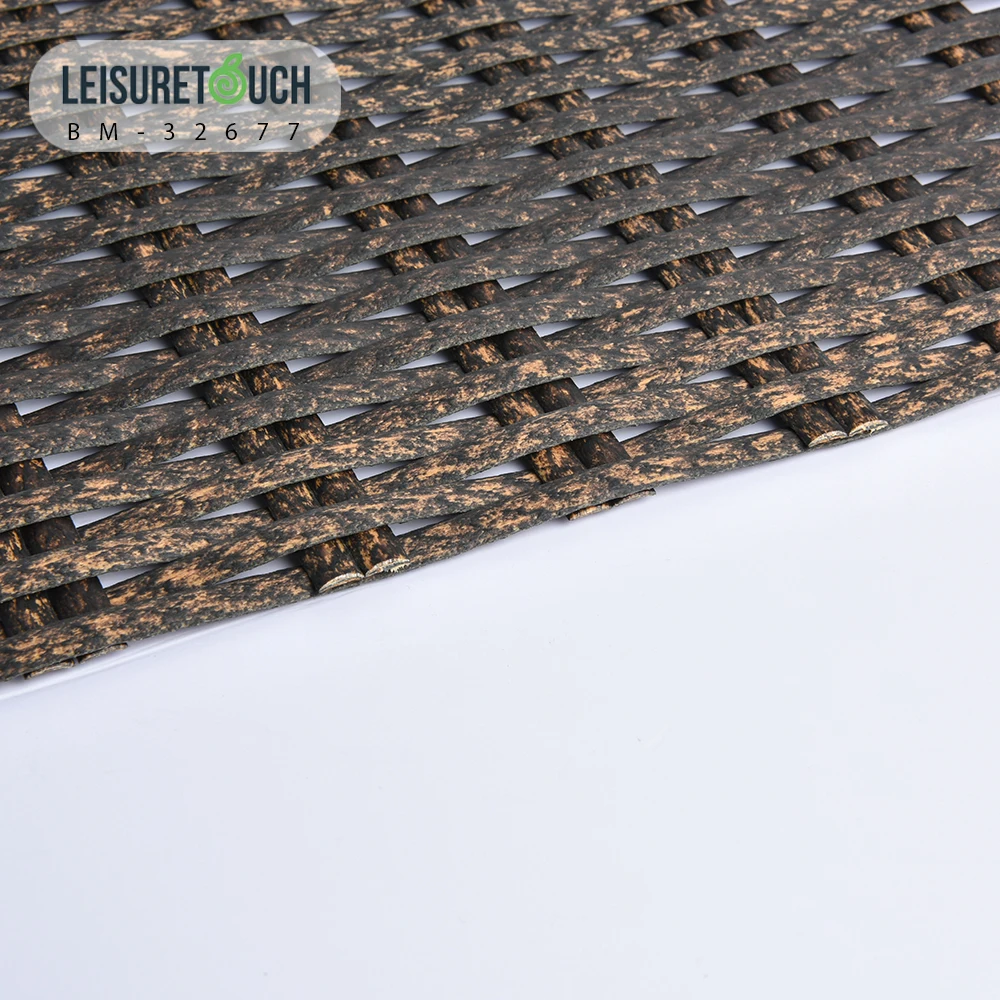 Furniture Material Manufacturers Flat Shape Waterproof Garden Chair Stools Outdoor Plastic Rattan