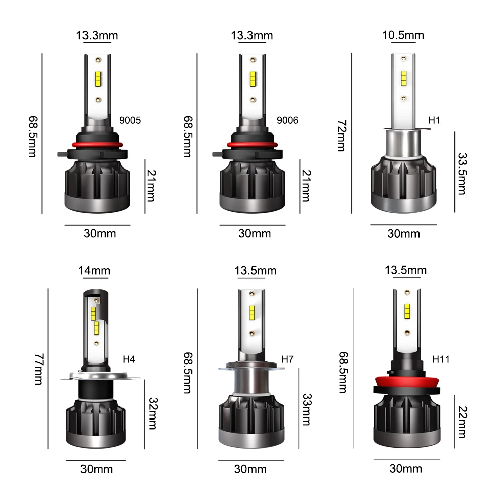
High Power Faros Led H4 H11 Auto Lighting System 20000Lm Turboes Led Headlight Bulb Depo Auto Lamp H7 Luces Other Led Headlights 