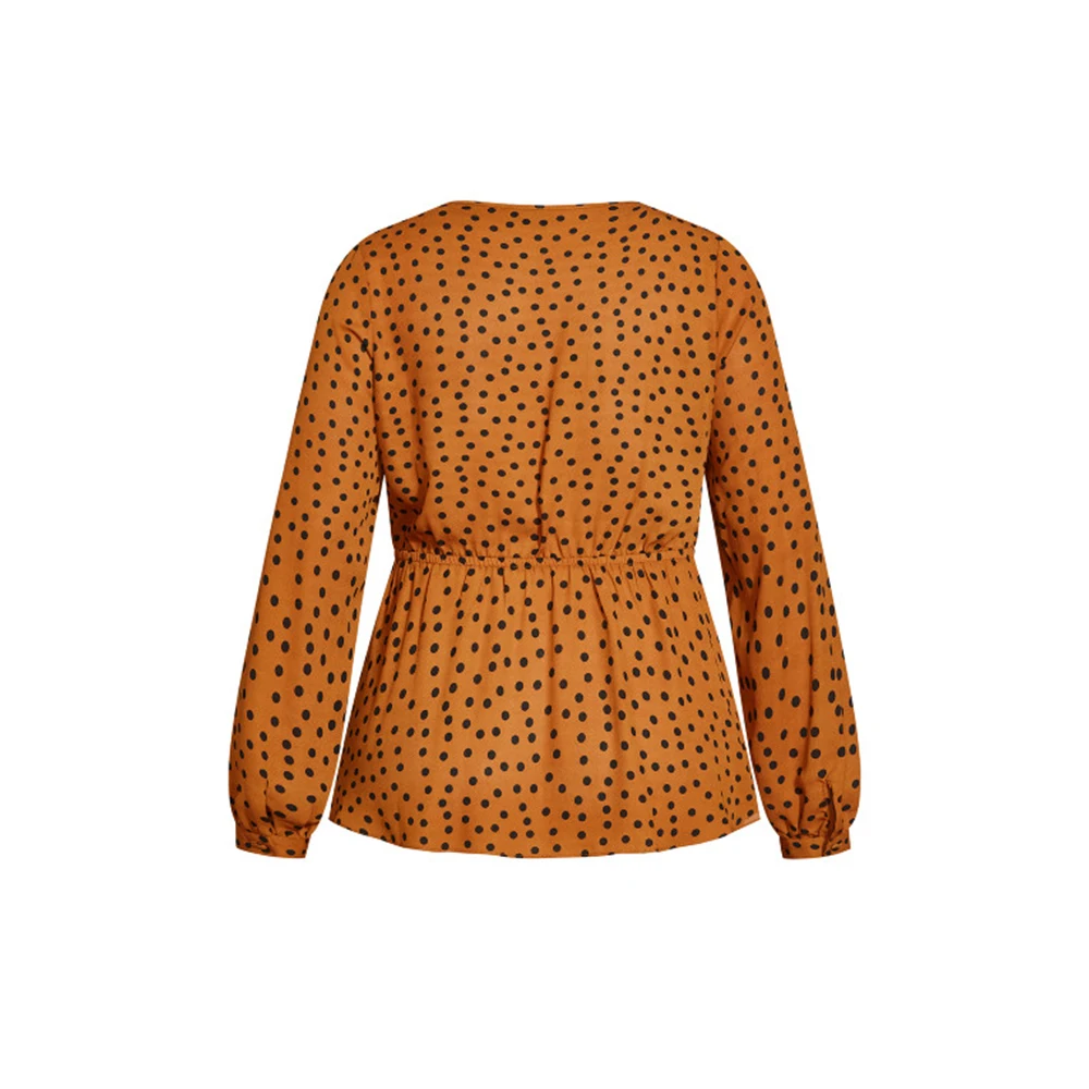 Женская эластичная вечерняя Модная рубашка с V-образным вырезом и открытой пуповиной