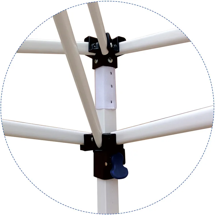 Hot Sale Pop Up Event Gazebo 3walls Tent White Trade Show Tent With Roman Windows