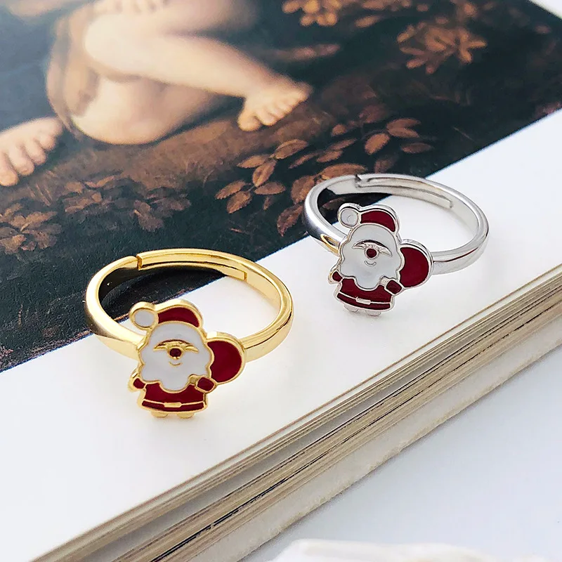 VIANRLA 925 sterling silver rings Christmas gift Christmas gift for women or children Santa Claus rings