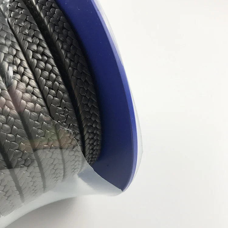 Wholesale  High strength and stability gland packing black PTFE Pump Valve Packing  PTFE braided gland packing with Graphite