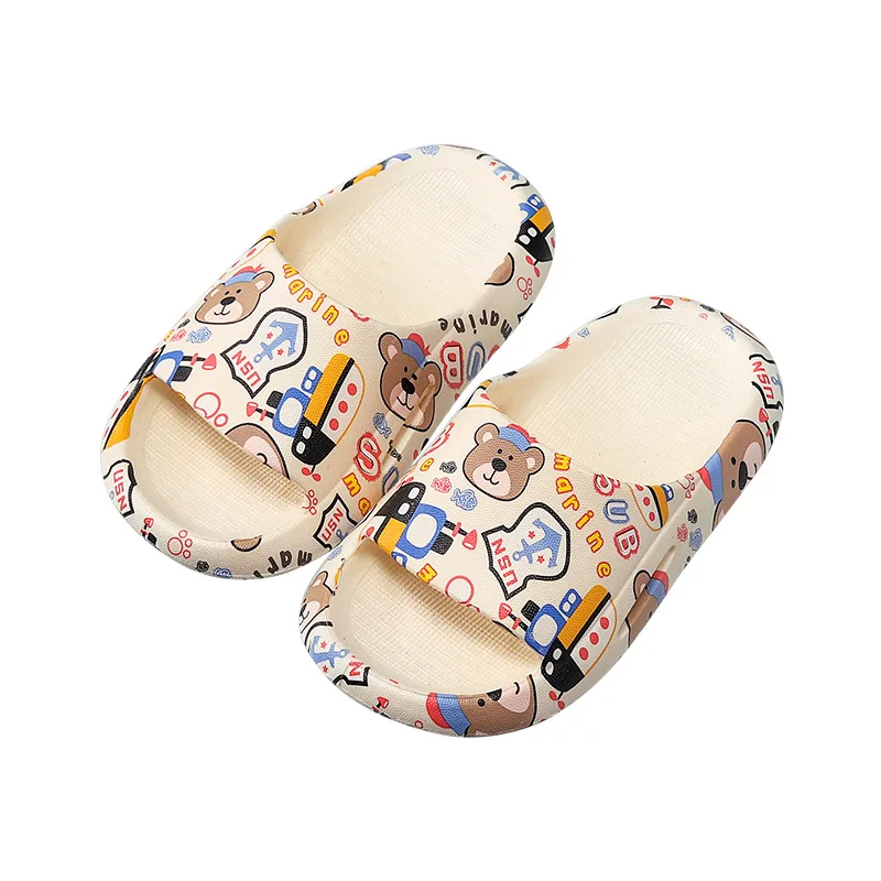 Children Slippers Kids Toddler Girl Shoes Summer Cartoon Print Beach Shoes Sandals Baby Boy Slippers 1-12 Years Infant Shoe