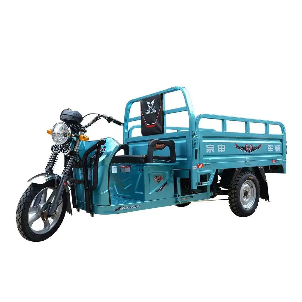 Chinese 1500w Electric Tricycle with Big Wheel Wheel Truck Cargo Trike for Adults 60v Motorized Open Body 1000w Power