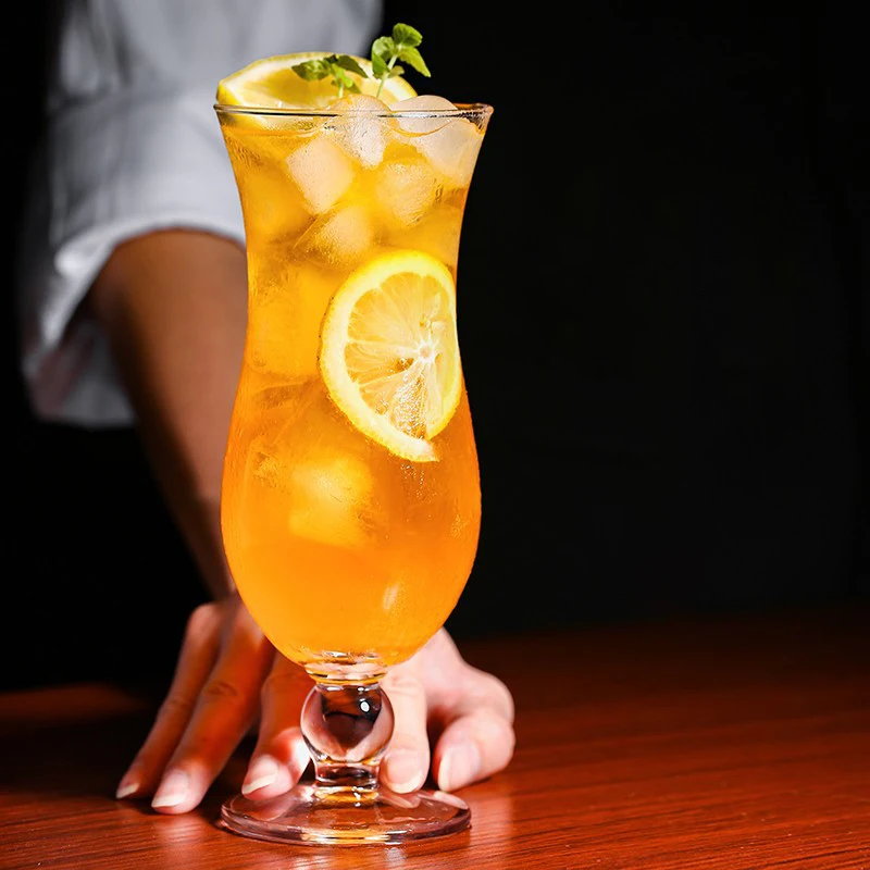 14oz Reusable Tall soda fountain glasses vintage ice cream milkshake glass with Custom Logo