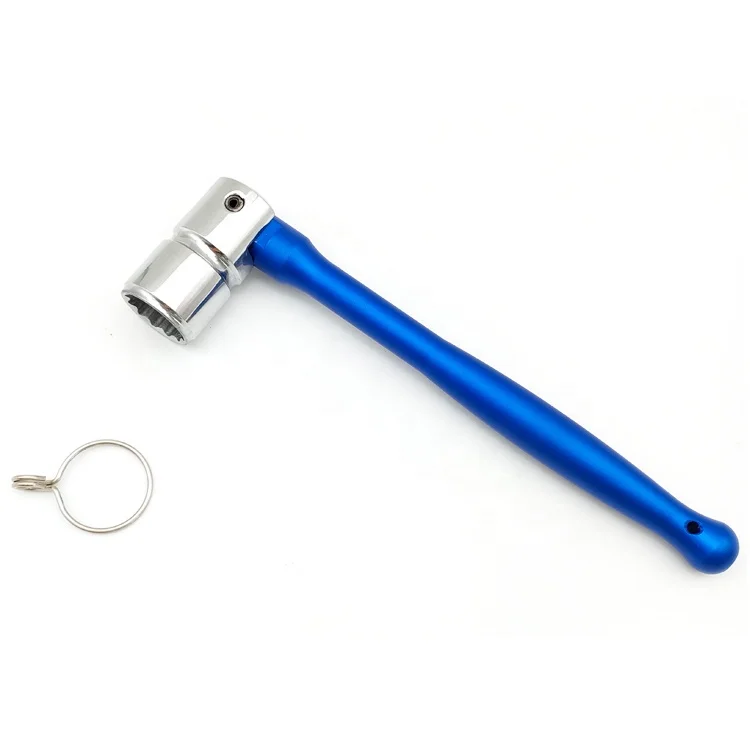 21 mm Ultra Light Blue Anodised Scaffolding Key Spanner Wrench Aviation Aluminum Handle Scaffolder Must Have Tools