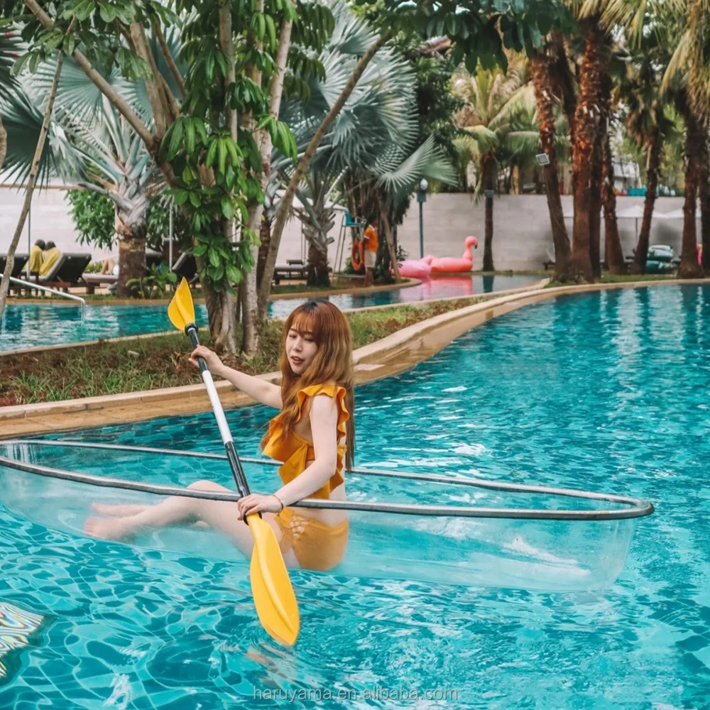 Manufacturer Of Single-Seated Tourism Entertainment Transparent Crystal Clear Bottom Kayaks