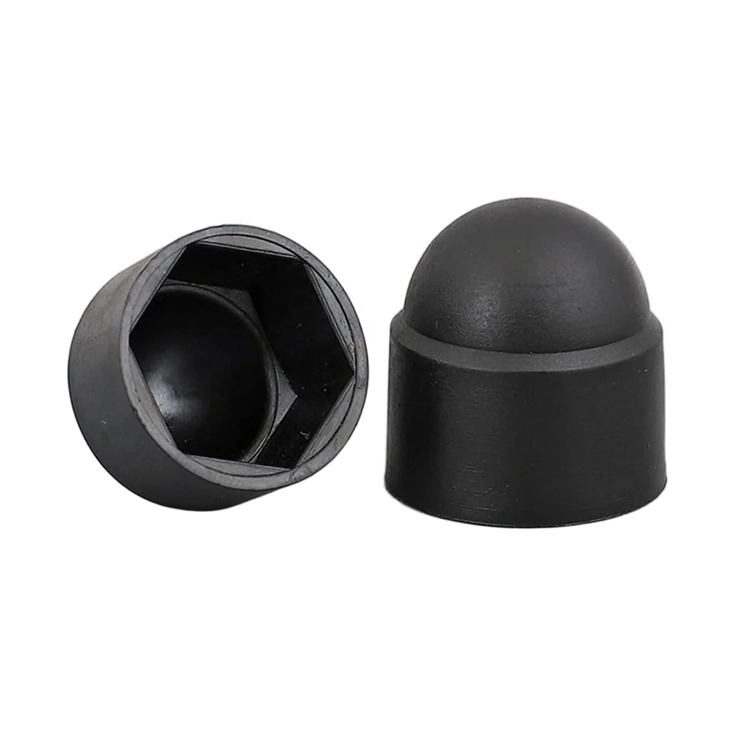1/4 Inch x 10.9mm Hexagon Bolt Nut Protection Caps Black LDPE M8 M10 M12 Bolt Nut Cover Caps