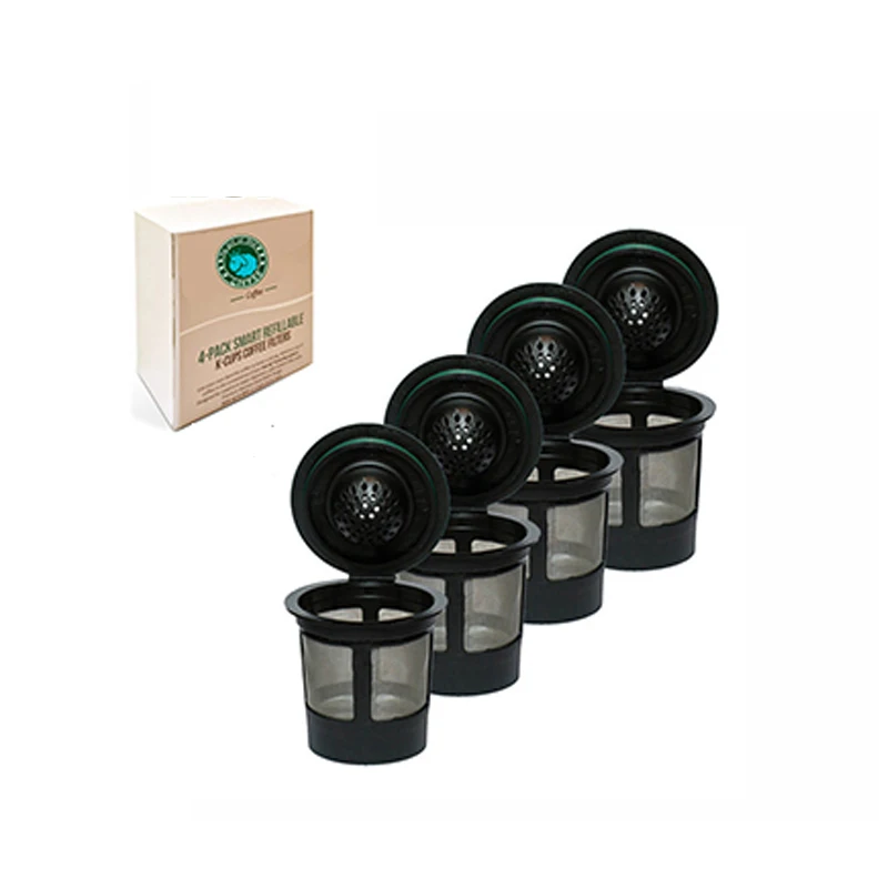 Лидер продаж 4 упаковки многоразовый пластиковый фильтр для кофе Keurig