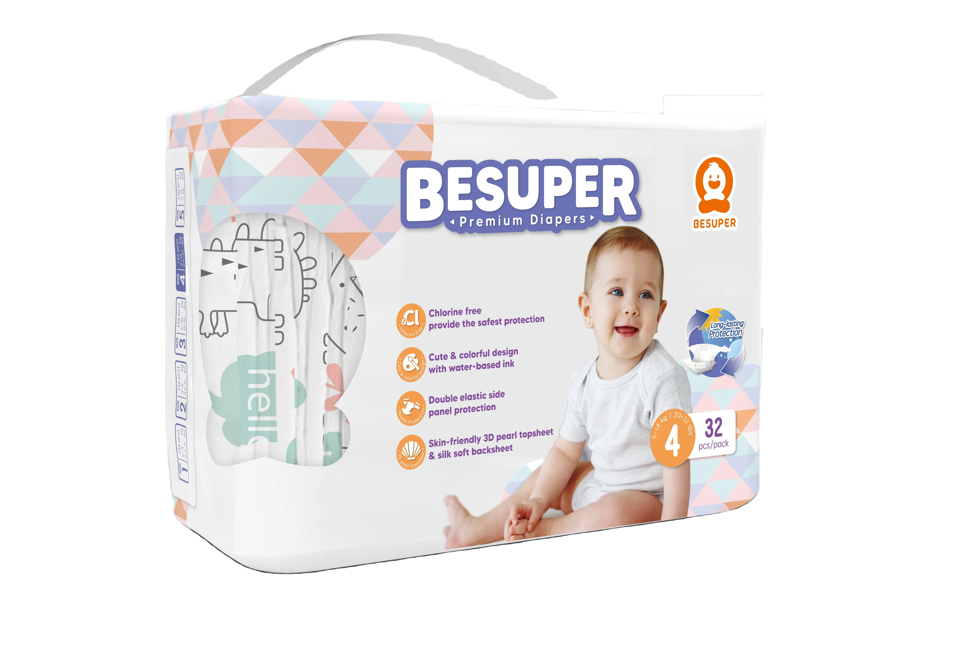 super soft  tape diaper