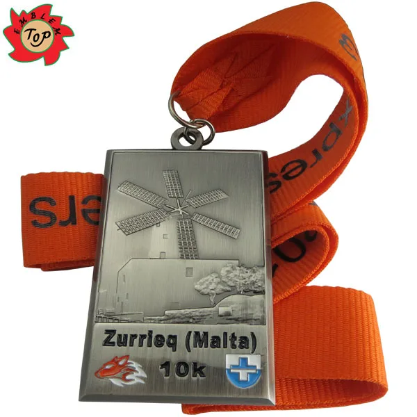 Custom college soccer grappling jiu jitsu champion blank medals/ medallion