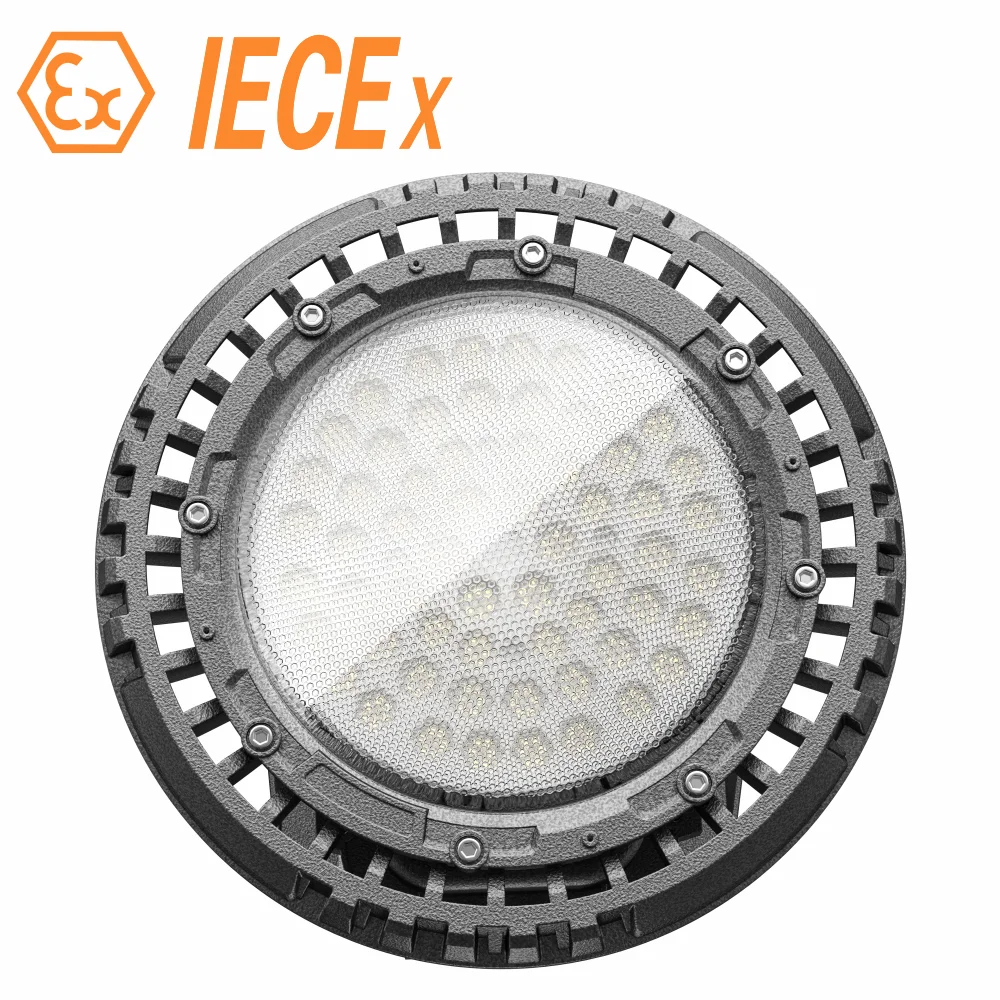 ATEX Germany in stock WF2 150LM/W 60W-200W Round Gas Dust LED Explosion Proof Lights Mega