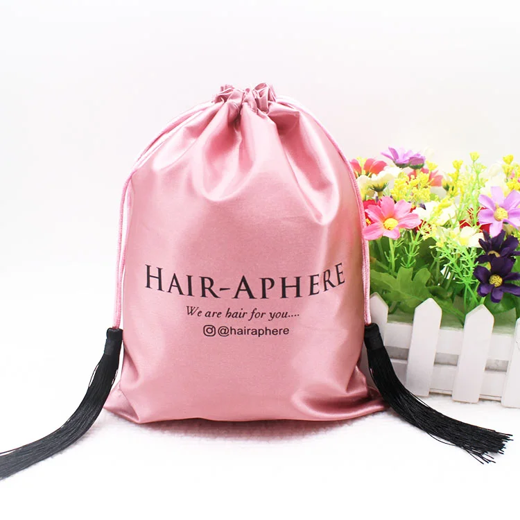 wholesale hair packaging boxes pillow hair bags hair extension bag with custom logo