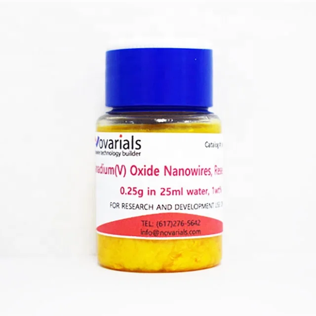 Aqueous Vanadium Oxide Nanowires Dispersion 40nm Price Water Solution for Science Research