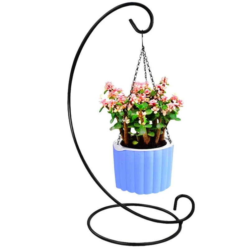 Factory Price Iron Glass Ball Ornament Holder Hanging Plants Terrarium Stand Ornament Display Metal Stand