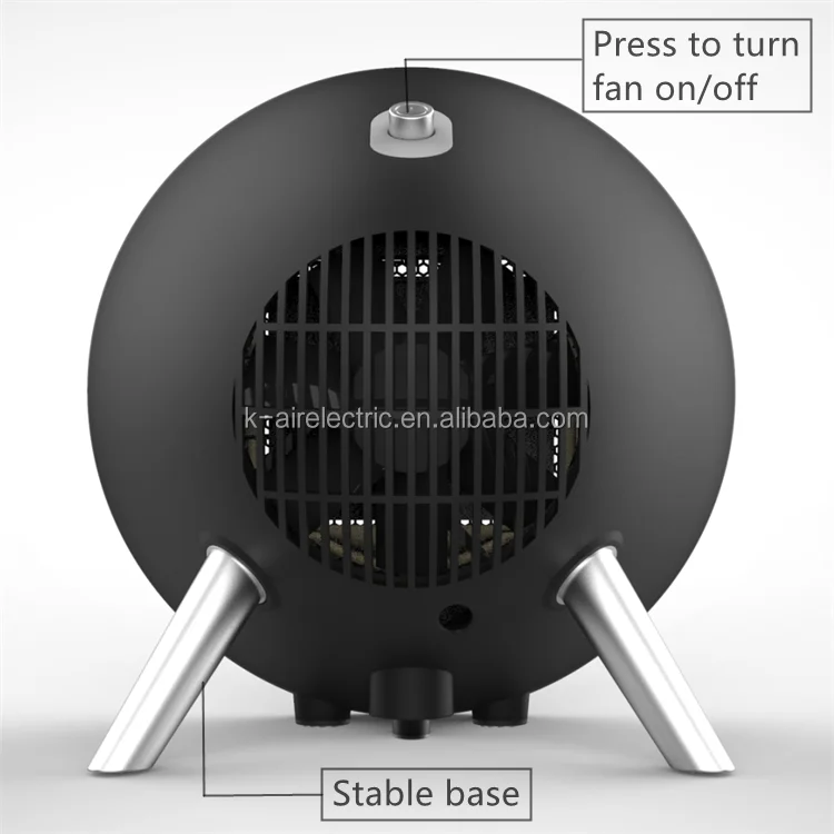 K-AIR New Heaters Fan 2S Fast Heating PTC Portable Carbon Fibre Infra red Electric Space Home infared Stand Heater and Cooler