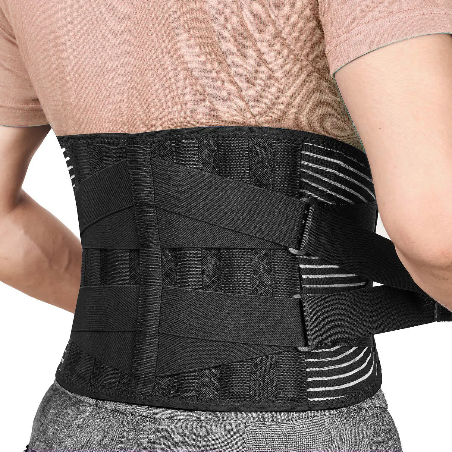 Medical Breathable 6 Stays ceinture lombaire back pain waist back brace lumbar support belt