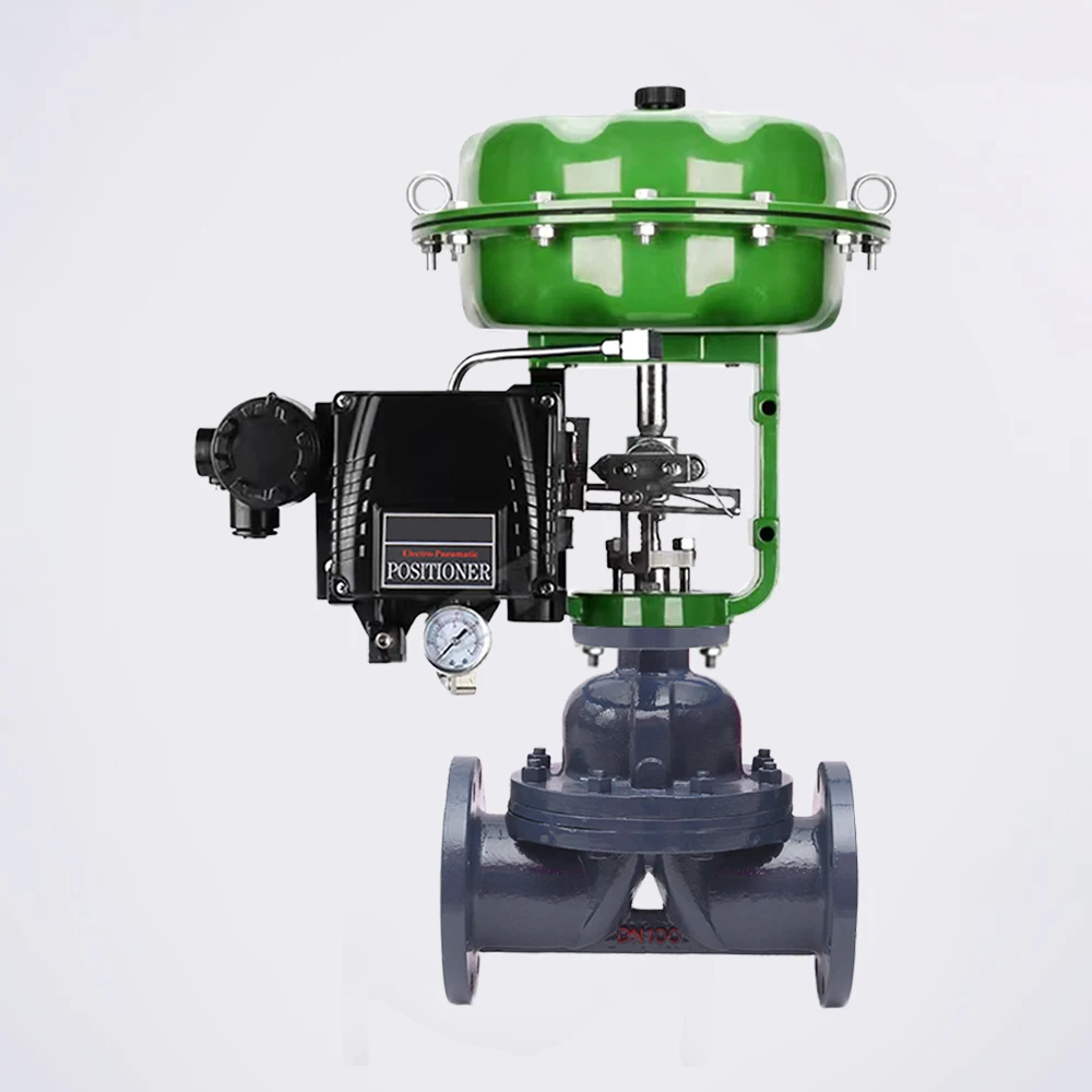 PN16 Carbon steel ptfe seal Pneumatic diaphragm membrane control valve Pressure Regulating Valve for corrosion resistance