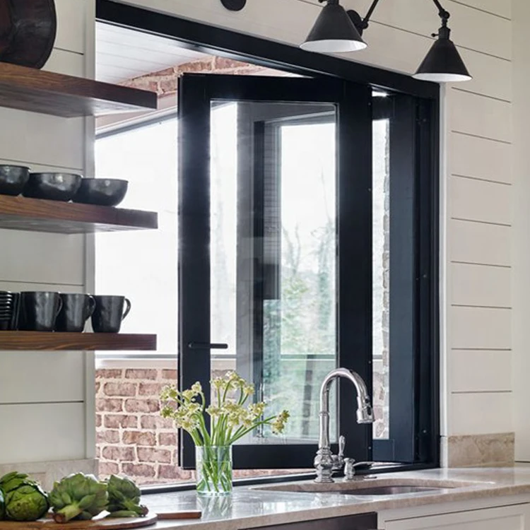 
Foshan factory price aluminium glass folding window bifold window 