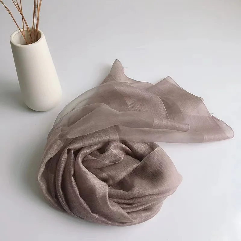 Manufacture wholesale custom design silk scarves stoles ladies 50 silk 50 wool hijabs luxury designer brand printed silk scarf